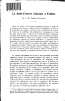 La main d'oeuvre indienne à Ceylan