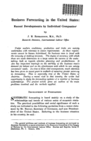 Business forecasting in the United States: recent developments by individual companies