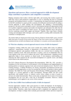 Questions and answers: how a sectoral approach to skills development helps contribute to productive and competitive economies