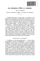 Les entreprises d'Etat en Australie