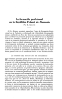 La formación profesional en la República Federal de Alemania