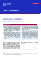 Lineamientos para la regulación del trabajo a distancia y el teletrabajo