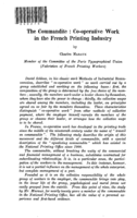 The commandite: co-operative work in the French printing industry