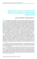 Eficacia de la ayuda a la población pobre en los programas de empleo sudafricanos