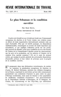 Le plan Schuman et la condition ouvrière