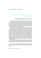 The effects of job-creation schemes in Morocco