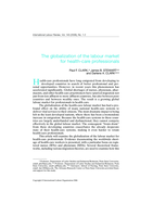 The globalization of the labour market for health-care professionals
