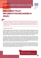 Employment policy implementation mechanisms in Brazil