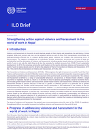 Strengthening action against violence and harassment with focus on sexual harassment in the world of work in Nepal