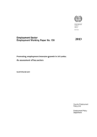Promoting employment intensive growth in Sri Lanka: an assessment of key sectors