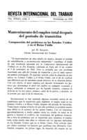 Mantenimiento del empleo total después del período de transición: comparación del problema en los Estados Unidos y en el Reino Unido