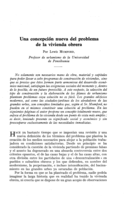 Una concepción nueva del problema de la vivienda obrera