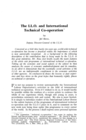 The ILO and international technical co-operation