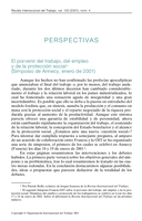 El porvenir del trabajo, del empleo y de la protección social (Simposio de Annecy, enero de 2001)