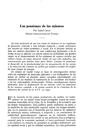 Las pensiones de los mineros
