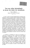 Vers une action internationale en faveur des loisirs des travailleurs