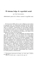 El sistema belga de seguridad social