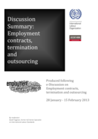 Employment contracts, termination and outsourcing: discussion summary
