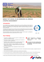 Impact of COVID-19 on workers in Jordan a rapid assessment