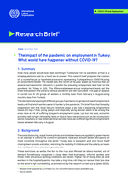 The impact of the pandemic on employment in Turkey: what would have happened without COVID-19?