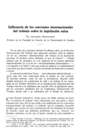 Influencia de los convenios internacionales del trabajo sobre la legislación suiza