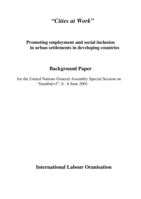 Cities at work: promoting employment and social inclusion in urban settlements in developing countries
