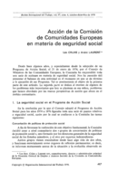 Acción de la Comisión de Comunidades Europeas en materia de seguridad social