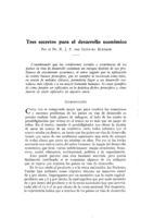 Tres secretos para el desarrollo económico