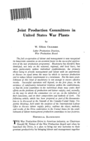 Joint production committees in the United States war plants