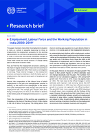 Employment, labour force and the working population in India 2000-2019