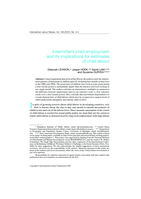 Intermittent child employment and its implications for estimates of child labour