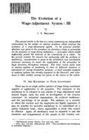 The evolution of a wage-adjustment system: III