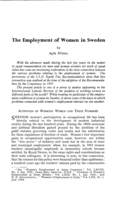 The employment of women in Sweden