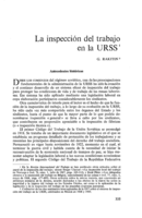 La inspección del trabajo en la URSS