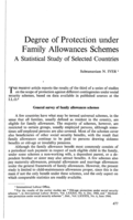Degree of protection under family allowances schemes: a statistical study of selected countries