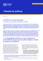 La COVID-19 y el mundo del trabajo: un enfoque en los pueblos indígenas y tribales