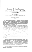La mano de obra femenina de los establecimientos industriales de Colombo