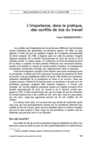 L'importance, dans la pratique, des conflits de lois du travail