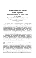 Repercusiones del control de los alquileres: experiencias hechas en los Estados Unidos
