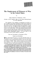 The employment of prisoners of war in the United States