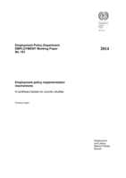 Employment policy implementation mechanisms: a synthesis based on country studies