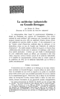La médecine industrielle en Grande-Bretagne