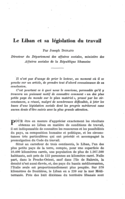Le Liban et sa législation du travail
