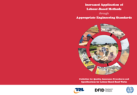 Increased application of labour-based methods through appropriate engineering standards: guideline for quality assurance procedures and specifications for labour-based road works