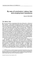 By way of conclusion: labour law and employment transitions