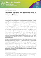 Technology, innovation, and occupational skills in the knowledge society: executive summary