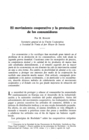 El movimiento cooperativo y la protección de los consumidores