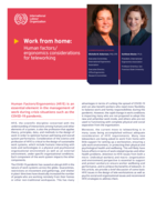 Work from home: human factors/ergonomics considerations for teleworking