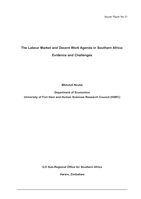 The labour market and decent work agenda in Southern Africa: evidence and challenges