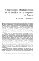 Cooperación obreropatronal en el ámbito de la empresa en Suecia